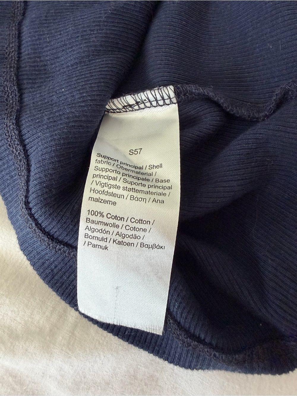 Lacoste Navy Ribbed Tank - Picture 5 of 5